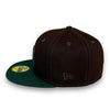 Yankees 99 WS 59FIFTY New Era Brown & DK Green Fitted Hat