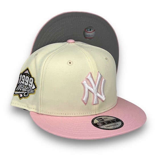 New York Yankees New Era Pink Undervisor 59FIFTY Fitted Hat - Khaki/Olive