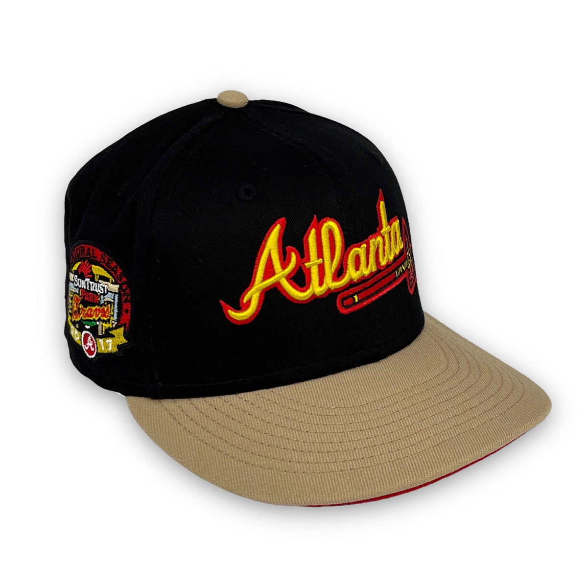 Atlanta Braves JustFitteds Custom New Era 59Fifty Cap Camel Toast 1976