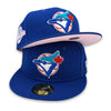 Color Guts Blue Jays New Era 59FIFTY Blue Hat Pink Bottom