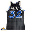 Orlando Magic #32 Shaquille O'Neal 1994-95 NBA Mitchell & Ness Black Authentic Jersey - USA CAP KING