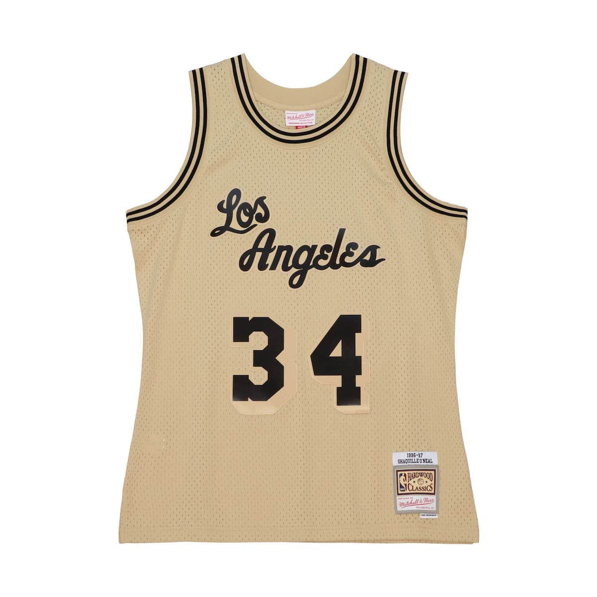 Khaki Black Swingman Shaquille O'Neal Los Angeles Lakers 1996-97