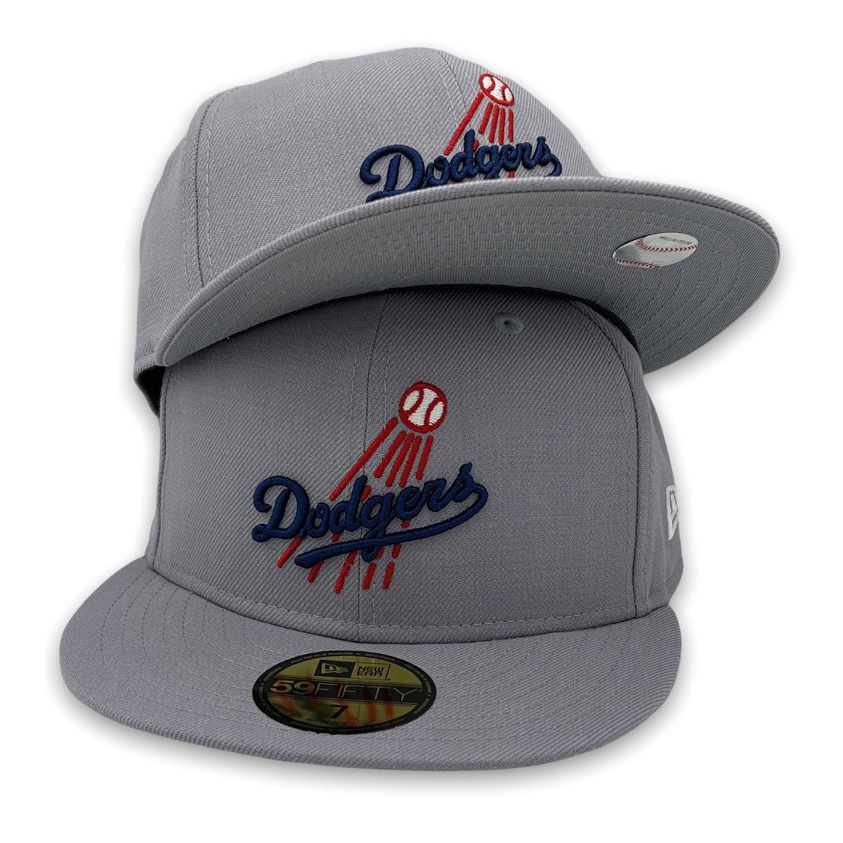 NEW ERA 59FIFTY MLB LOS ANGELES DODGERS CHROME WHITE / GREY UV FITTED – FAM