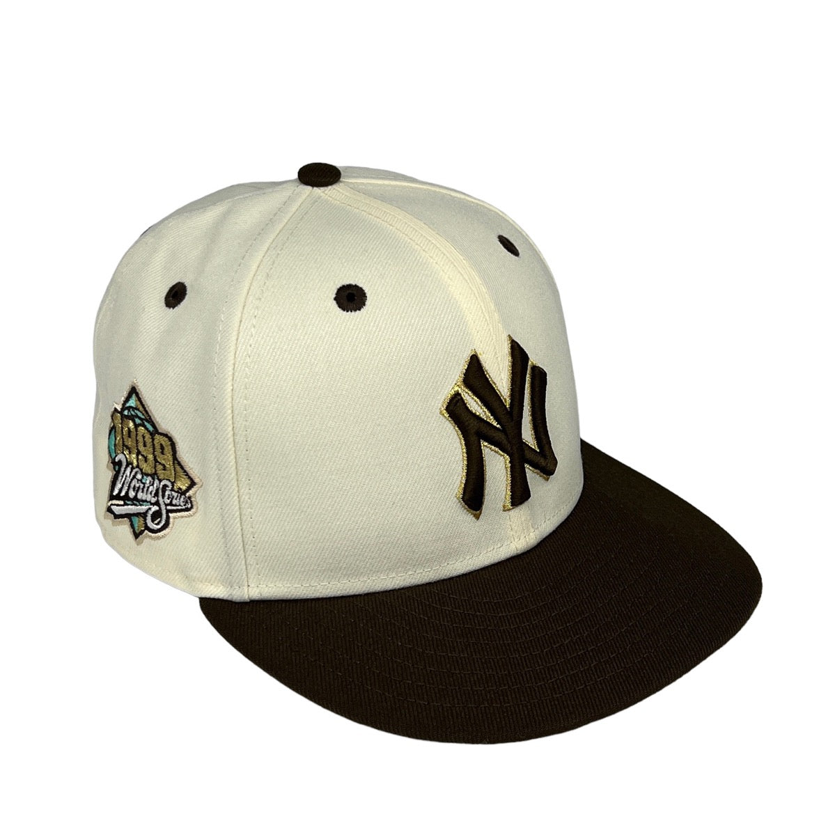 Crepe Cafe Yankees New Era 59FIFTY Chrome & Brown Fitted Hat Mint Bott –  USA CAP KING