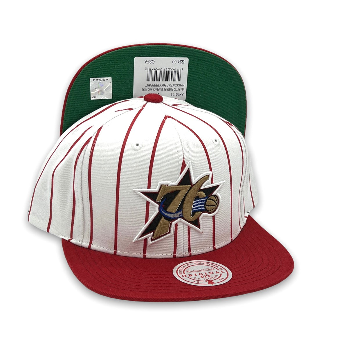 Mitchell & Ness NBA Retro Pinstripe Snapback Hwc Chicago Bulls