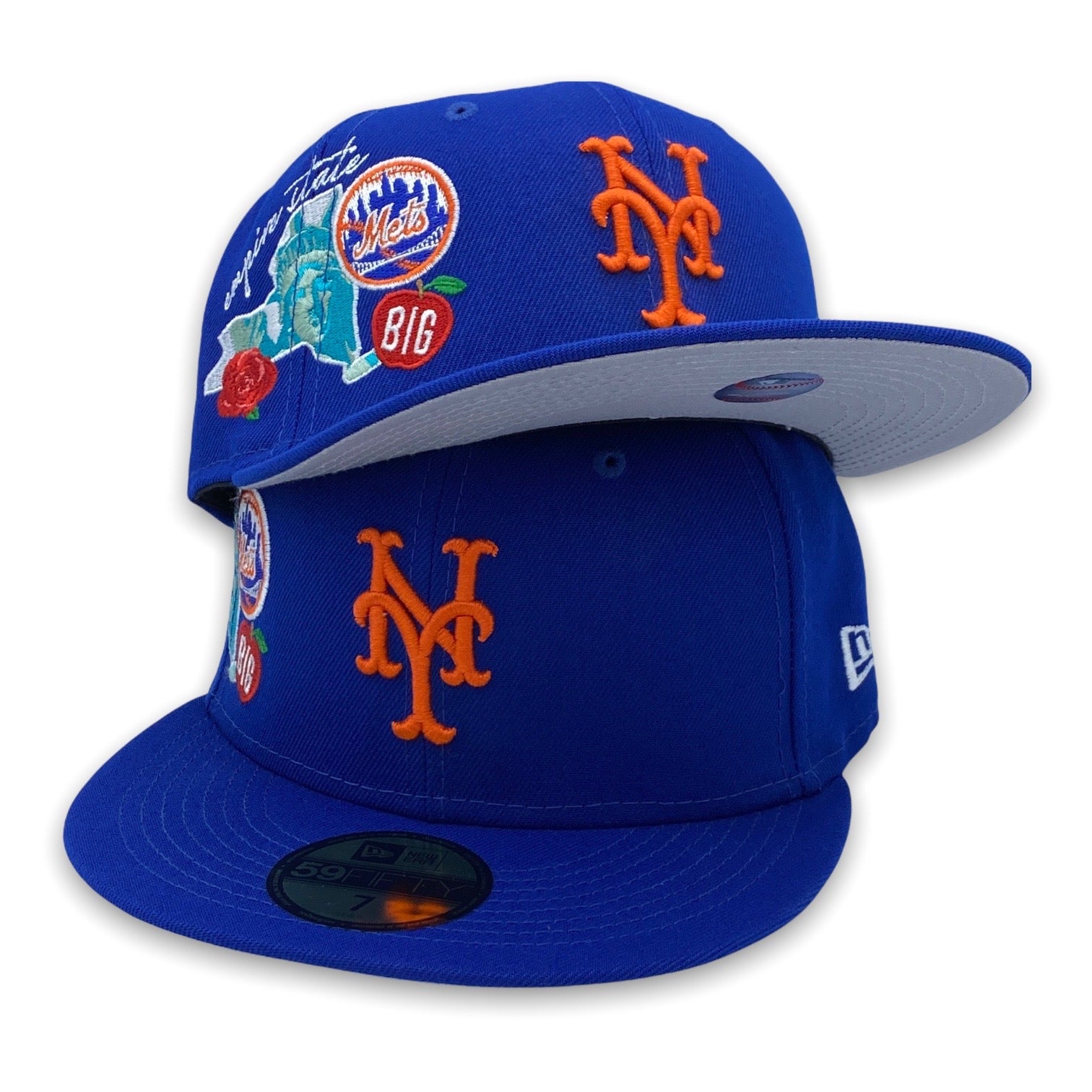 New York Mets City Cluster Coll. New Era 59FIFTY Fitted Blue Hat – USA CAP  KING