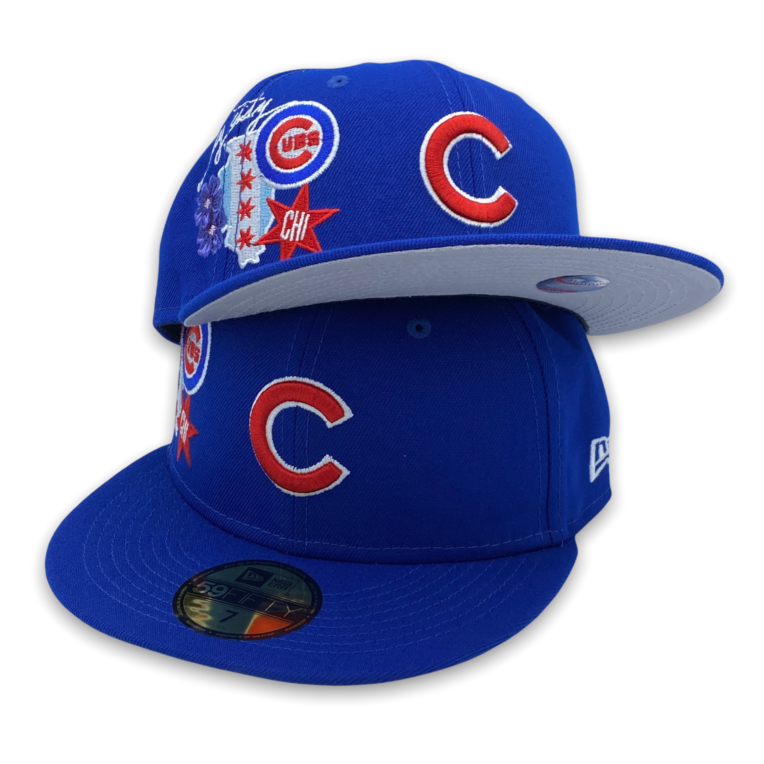 KTZ Chicago Cubs Cooperstown 2 Tone 59Fifty Cap in Blue for Men