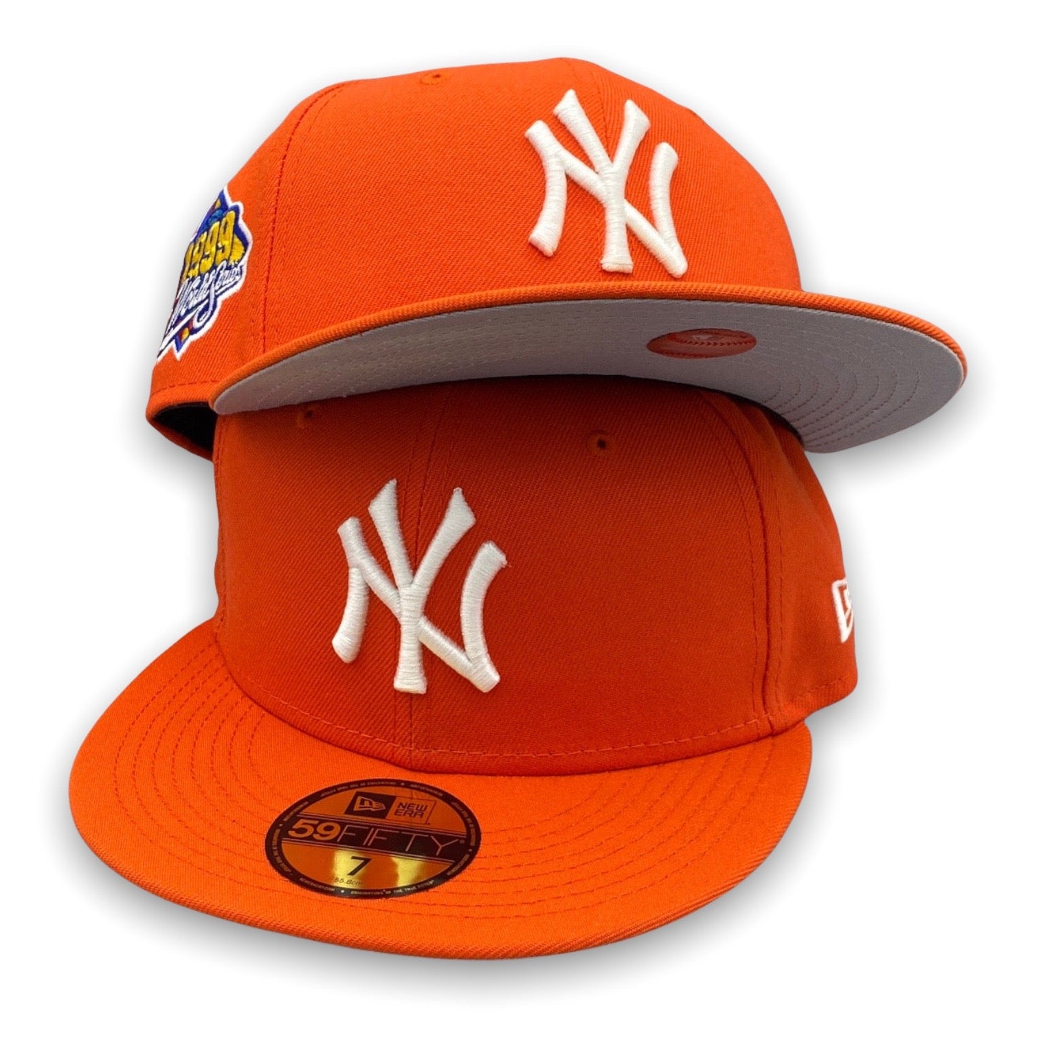 NY Yankees Orange – World KING New Era 59FIFTY Hat 1999 Series USA CAP