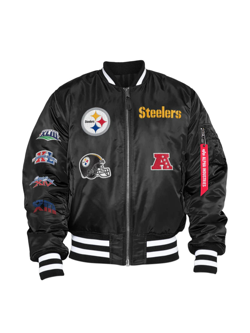 SAN FRANCISCO 49ERS NEW ERA ALPHA INDUSTRIES BOMBER REVERSIBLE JACKET -  RETRO