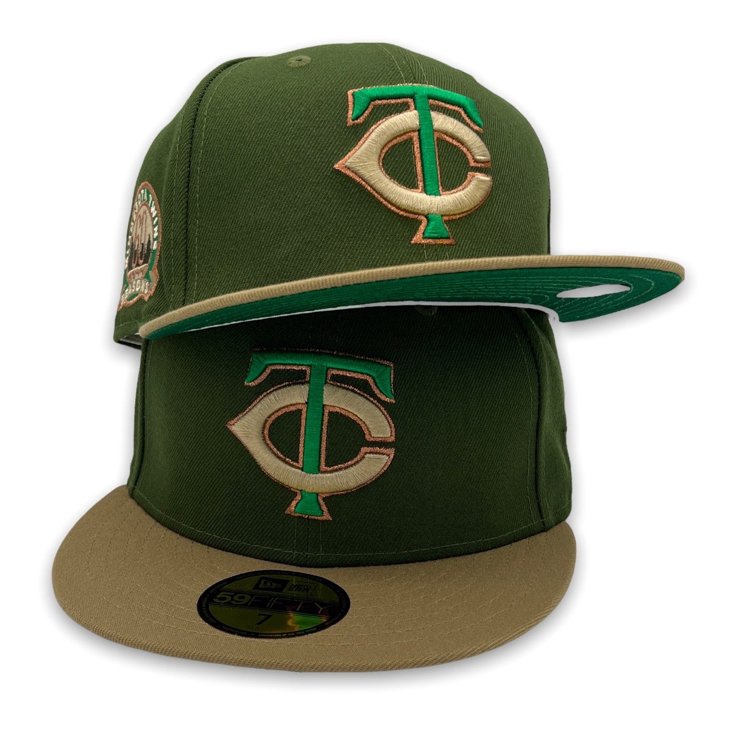 Minnesota Twins New Era Logo 59FIFTY Fitted Hat - Green