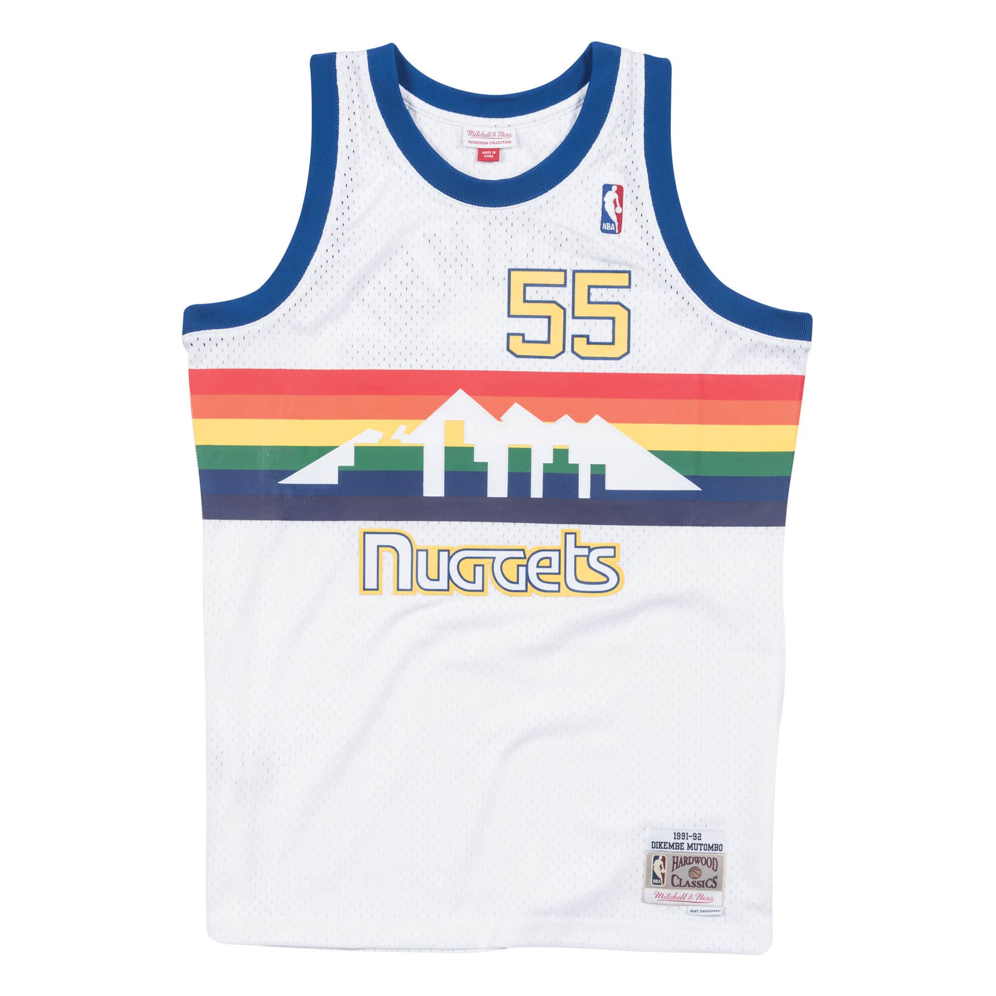 Mitchell & Ness Swingman Dikembe Mutombo Atlanta Hawks NBA 1996-97 Jersey White / XL