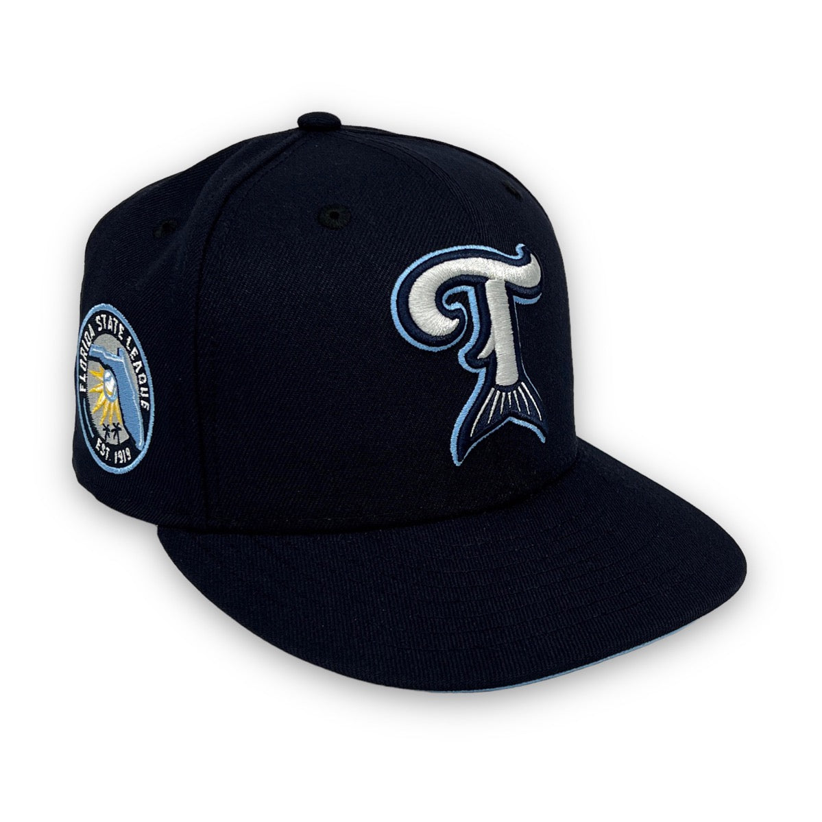 Tampa Tarpons 59FIFTY New Era Navy Fitted Hat Icy Bottom – USA CAP KING