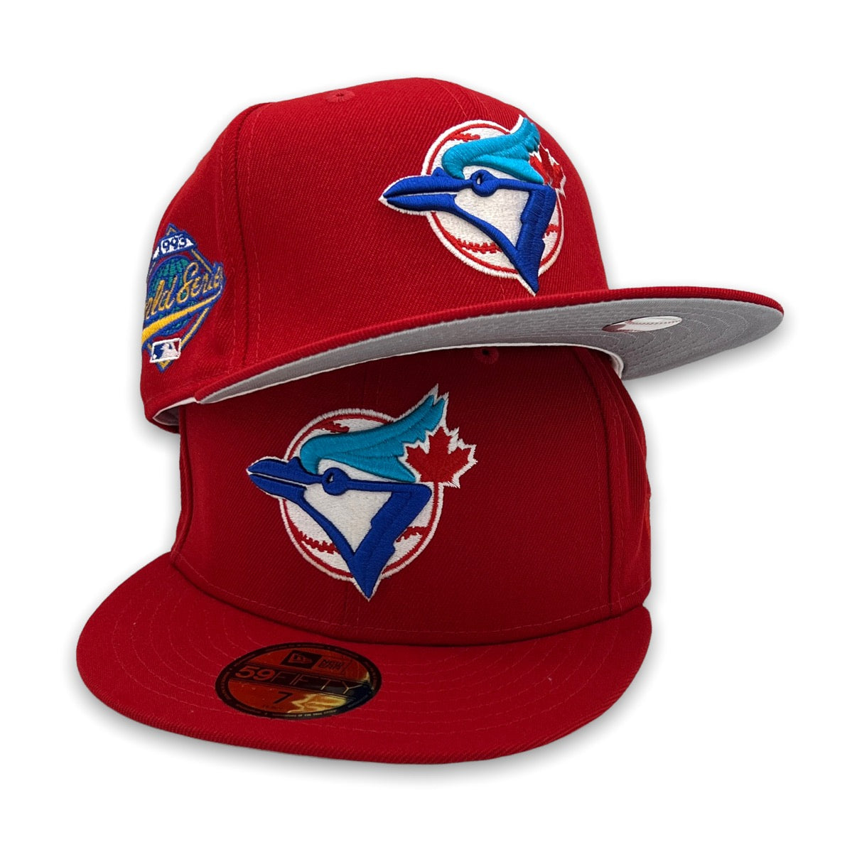 Toronto Blue Jays New Era 1993 World Series Side Patch 59FIFTY Fitted Hat - Red 7 1/2