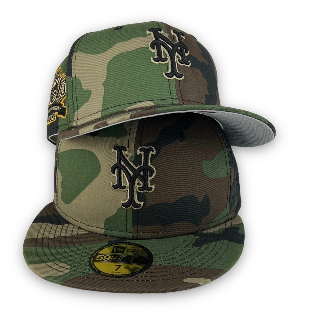 Urban Jungle Mets 40th Anni. 59FIFTY New Era Camo Fitted Hat Grey Bott –  USA CAP KING