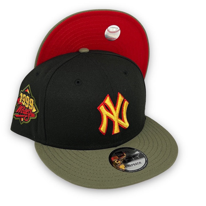 New Era 9FIFTY New York Yankees 1999 World Series Patch Snapback Hat - Red