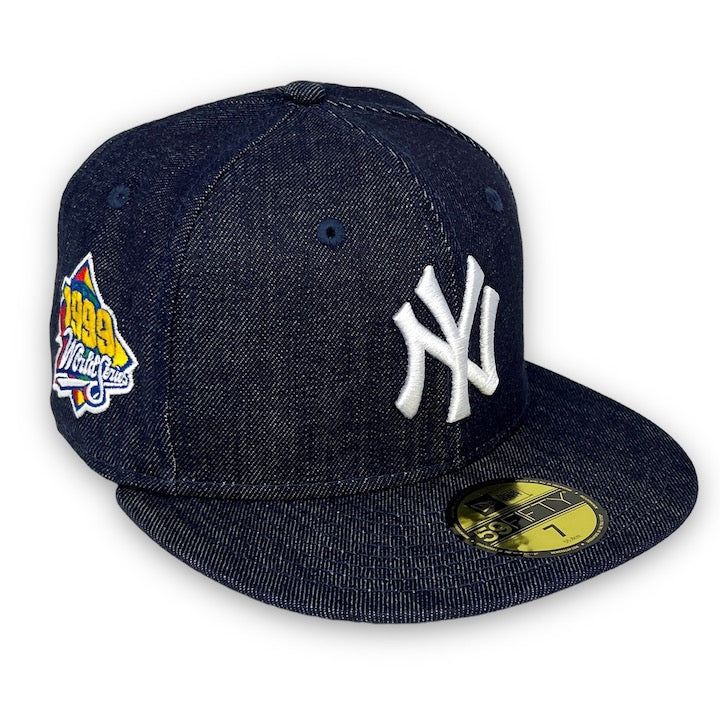 New Era New York Yankee Fitted Grey Bottom Black White (1999 World S –  FCS Sneakers