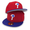 Philadelphia Phillies Authentic Collection 59FIFTY New Era Red & Blue Hat