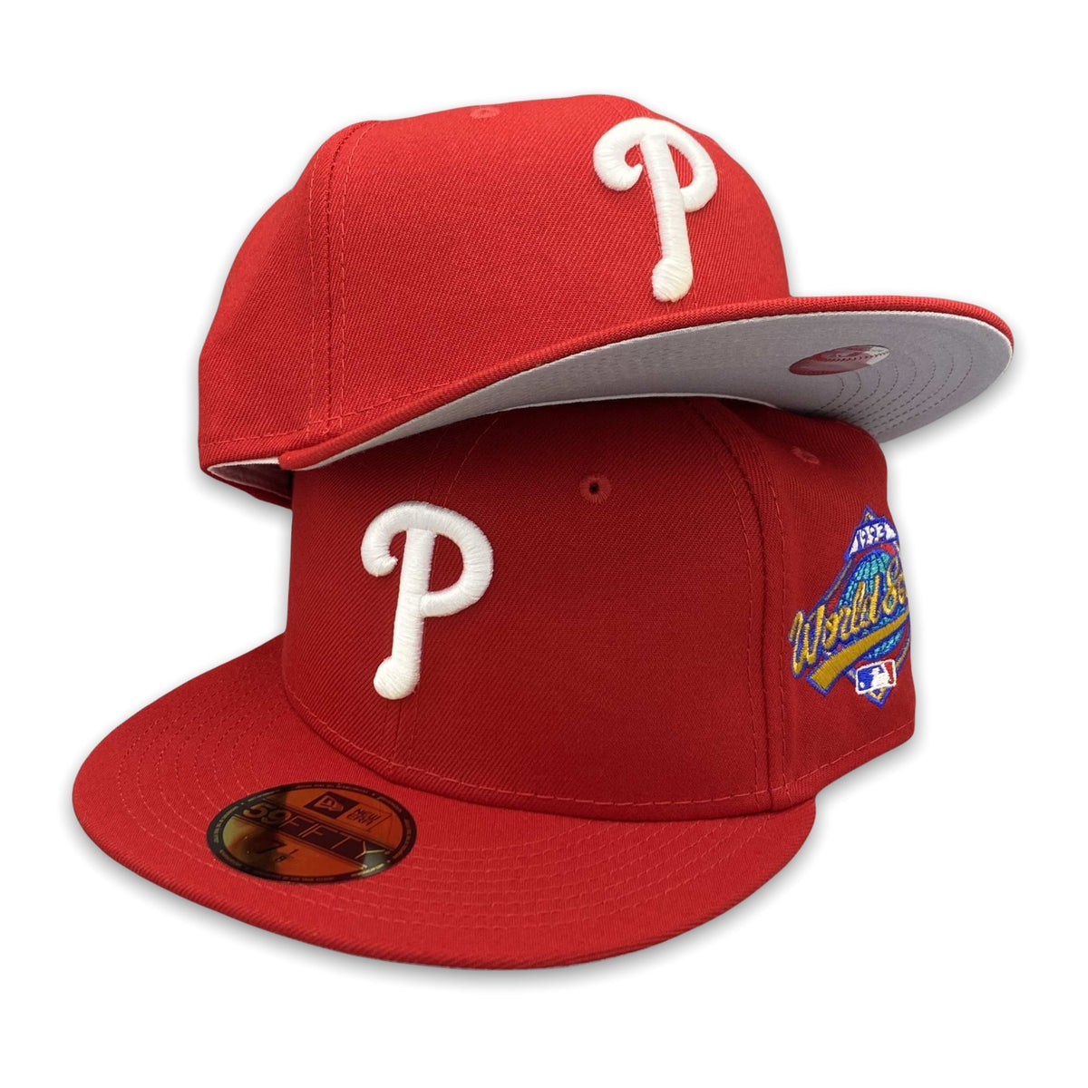 Philadelphia Phillies 1993 World Series 59Fifty New Era Fitted Hat (Red  Gray Under Brim)