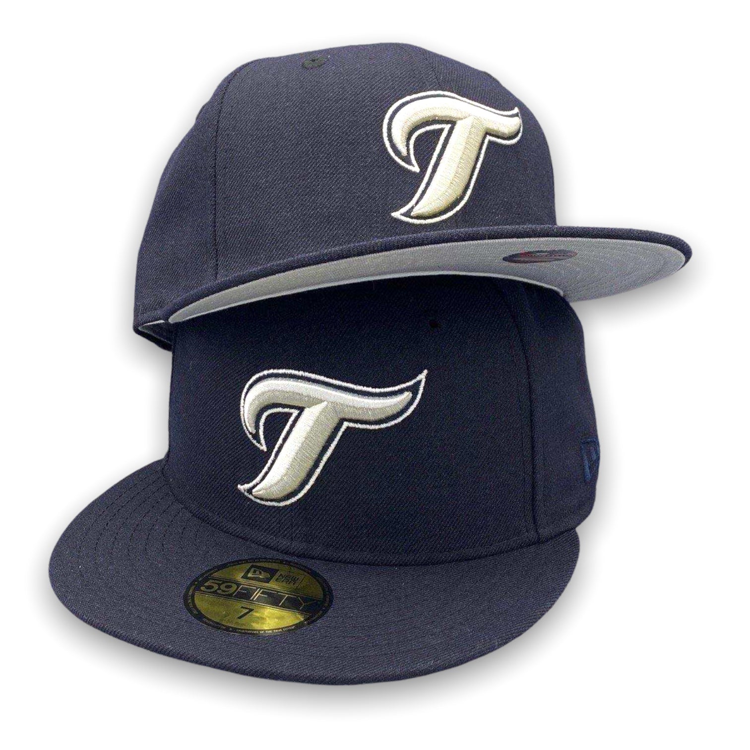 Toronto Blue Jays New Era Custom 59FIFTY Black UV Logos Patch Fitted Hat, 7 3/4 / Black