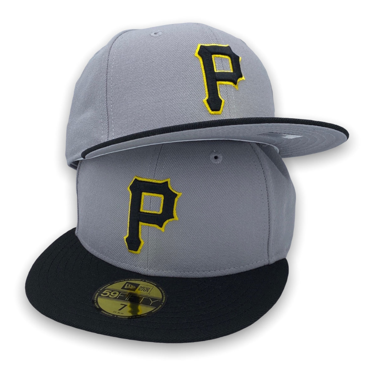 Shop New Era 59Fifty Pittsburgh Pirates Two Tone Fitted Hat 70703498 black