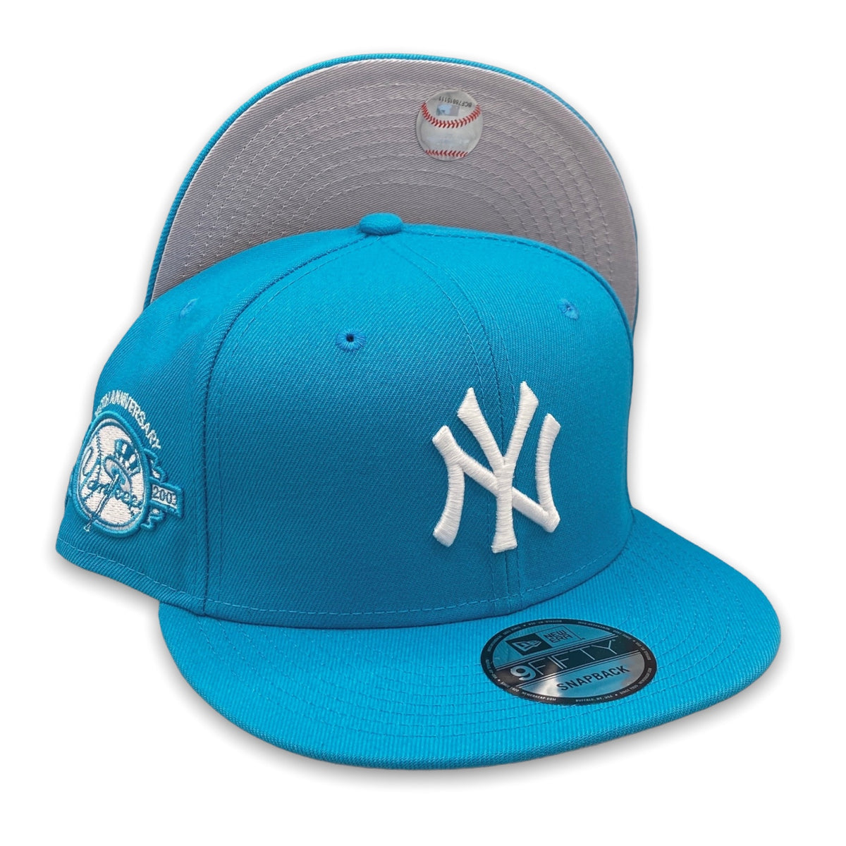 New York Yankees New Era MLB 9Fifty 950 Snapback Cap Hat Sky Blue Crow