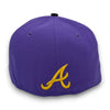 3 Stack Braves 95WS 59FIFTY New Era Purple Hat