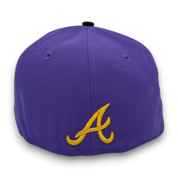 3 Stack Braves 95WS 59FIFTY New Era Purple Hat