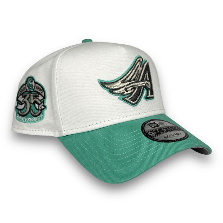 Anaheim Angels 35th New Era 9FORTY AF White Snapback Hat