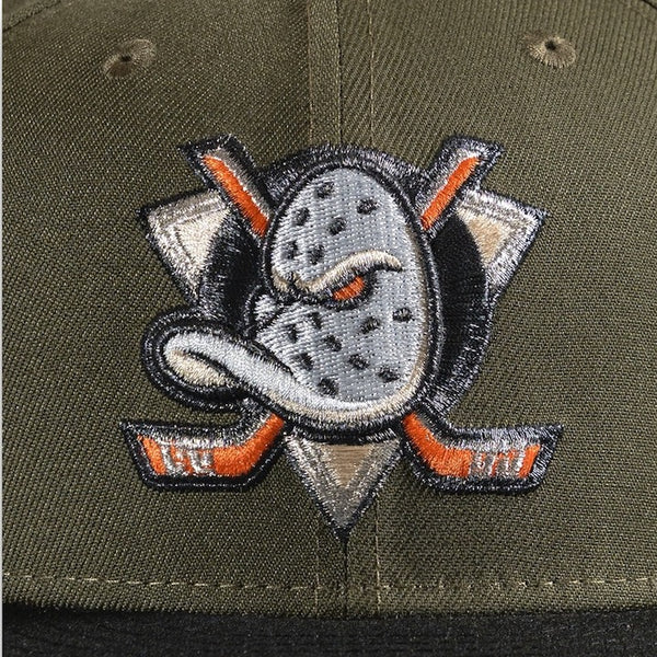 Anaheim Ducks 30th 59FIFTY Olive & Black New Era Hat