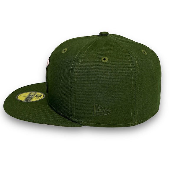 Angels 20th 59FIFTY New Era Alpine Green Fitted Hat Pink Bottom