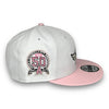 Angels 50th New Era 9FIFTY White & Pink Snapback Hat