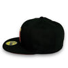 Anaheim Angels 50th 59FIFTY New Era Black Hat Red UV