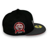 Angels 50th 59FIFTY New Era Black & Graphite Hat Red UV