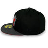 Angels 50th 59FIFTY New Era Black & Graphite Hat Red UV