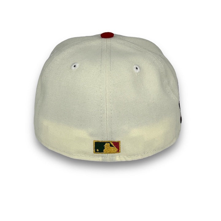 California Angels Chrome Two Tone 50th Anniversary Patch Gray UV New Era  59FIFTY Fitted Hat