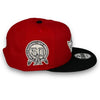 Angels 50th New Era 9FIFTY Red & Black Snapback Hat