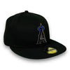 Angels Azurite Basic 59FIFTY New Era Black Hat