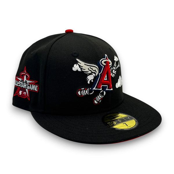 Angels Cartoon Series 59FIFTY New Era Black Hat Red UV