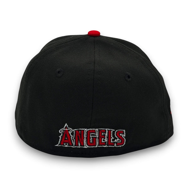 Angels Cartoon Series 59FIFTY New Era Black Hat Red UV