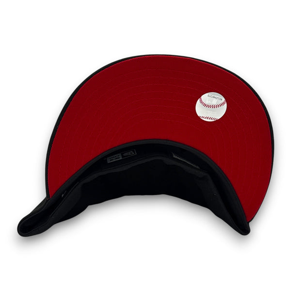 Angels Cartoon Series 59FIFTY New Era Black Hat Red UV