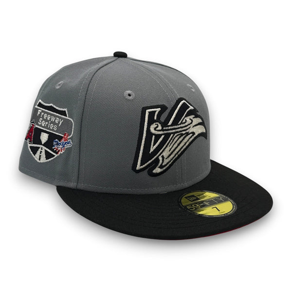 Angels Freeway Series 59FIFTY New Era Gray Hat Red UV