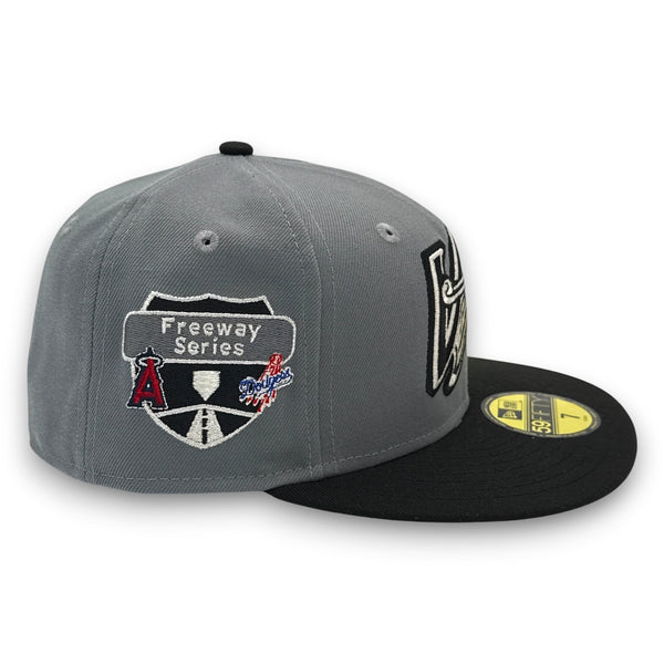 Angels Freeway Series 59FIFTY New Era Gray Hat Red UV