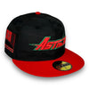 Astros 00 IS 59FIFTY New Era Black Camo & FD Red Hat Pine Green UV