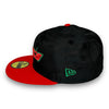 Astros 00 IS 59FIFTY New Era Black Camo & FD Red Hat Pine Green UV