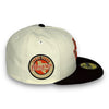 Astros 45th 59FIFTY New Era Off White & Brown Hat