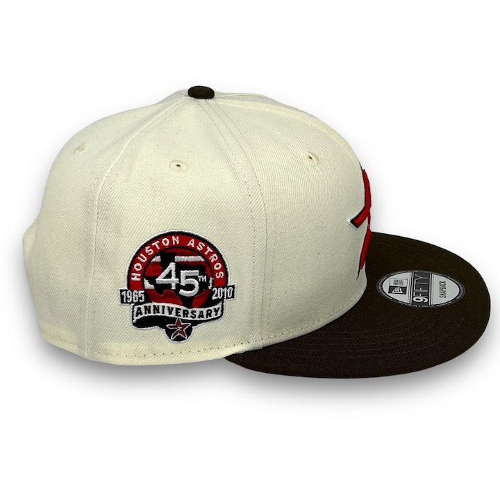 Astros Astrodome New Era 9FIFTY Brown & Black Snapback Hat Red Botton – USA  CAP KING