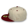 Astros 50th Anni. 59FIFTY New Era Stone & H Red Fitted Hat K. Green Bottom