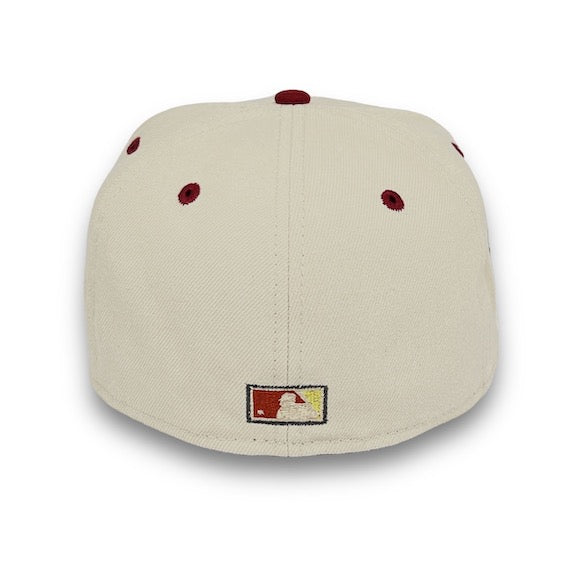 Astros 50th Anni. 59FIFTY New Era Stone & H Red Fitted Hat K. Green Bottom