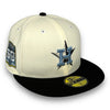 Astros 50th New Era 59FIFTY Chrome & Black Fitted Hat