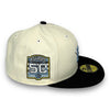 Astros 50th New Era 59FIFTY Chrome & Black Fitted Hat
